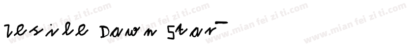 Lesile Dawn Star字体转换